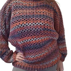 Handmade crochet batwing sweater