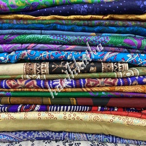 Silk Fabric Scrap Bundle: Quilting, Textile Art Remnants