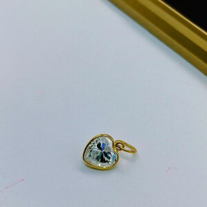 1.35 ct Heart Cut Diamond Pendent Necklace Heart Cut Solitaire Moissanite Necklace for women Gold Bezel setting Necklace Gift for her