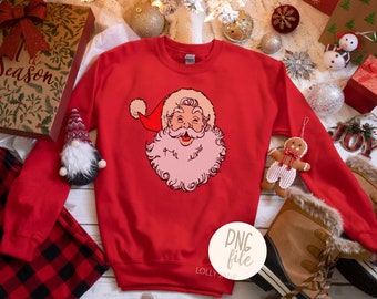 Vintage Jolly Santa PNG, Vintage Santa png, Cricut PNG Sublimation, Vintage Christmas, PNG cut file, Santa Vintage Png, Santa Jolly  Png