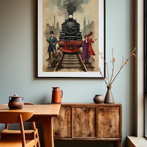 Wall Art - Ticket to Ride Board Game - Digital Download - Family Board Game Poster - Board Game - Geek Gift