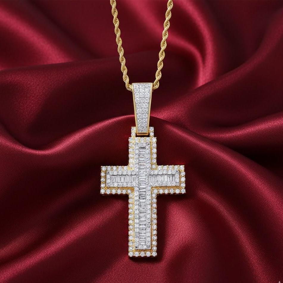Fake Diamond Cross - Etsy