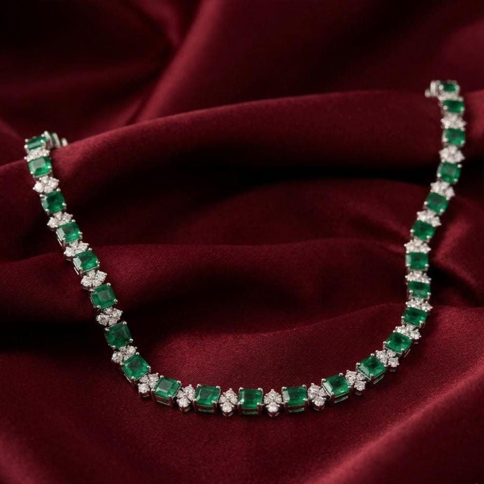 7 Ct Tennis Necklace - Etsy