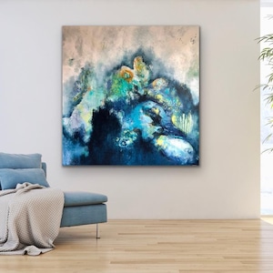 Abstract original art, painting, fine art, decor, &quot;Refresh&quot;