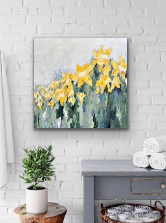 水仙、絵画、抽象芸術、ファインアート紙プリント - Etsy 日本