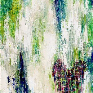 Heart, painting, abstract art, Broken, canvas print