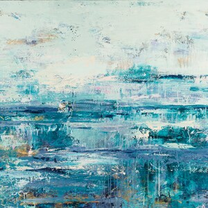 Coastal, seaside, ocean, abstract art, canvas print, Salty and Sweet