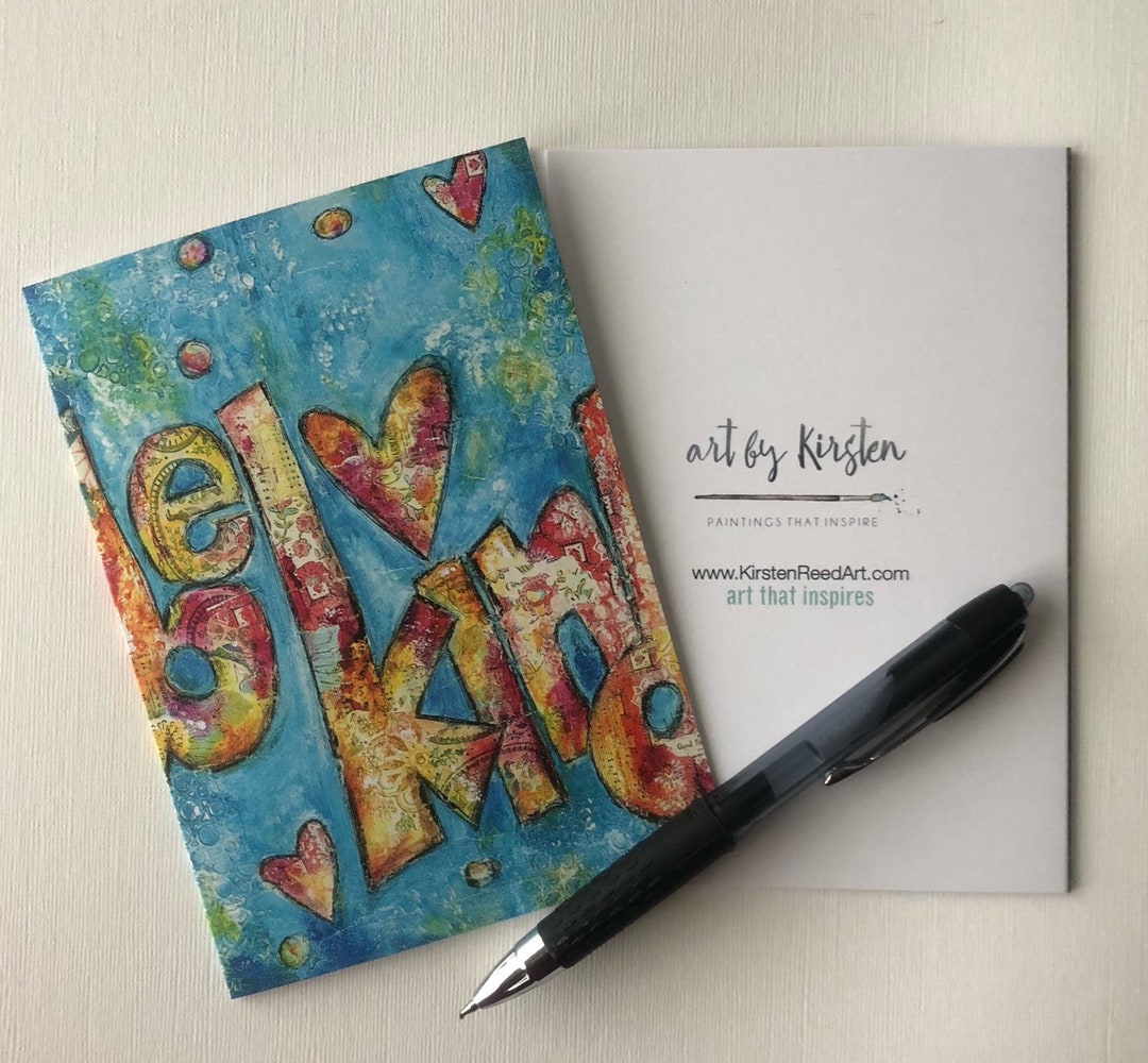 Be Kind, Inspirational, Note Cards, Art Print Stationery - Etsy
