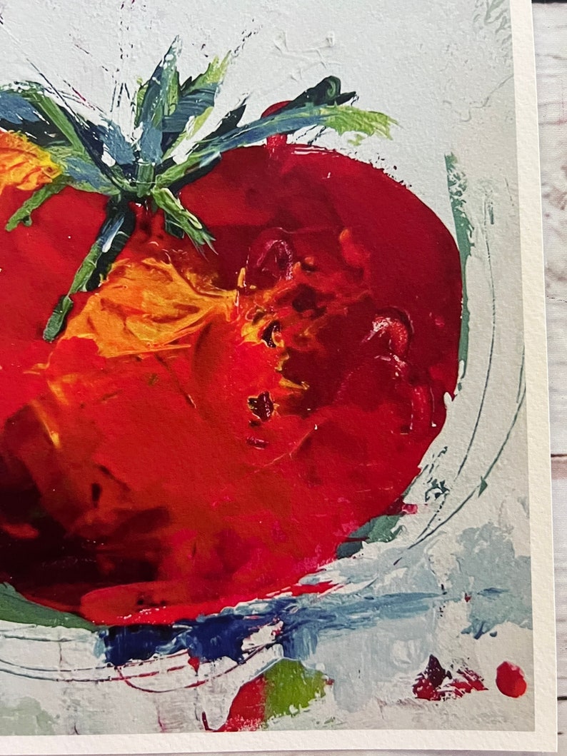 Abstract Tomato Art Print: Kitchen Decor (10x10) - Etsy