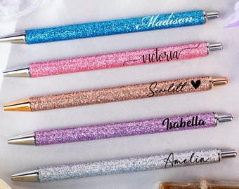 Custom Name Ballpoint Pen, Personalized Bridesmaid Pen, Gifts for Her, Gift for Teacher, Co-workers Gifts, School Supplies, Office Supplies