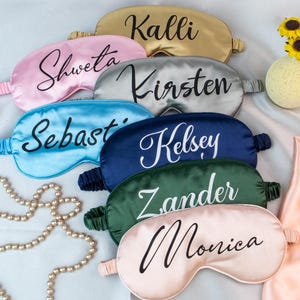 Sleep Mask, Eye Mask, Personalized Gifts for Bridesmaid, Wedding Favor, Gift for Her, Girl&#39;s Party Favor, Birthday Gift for Friend