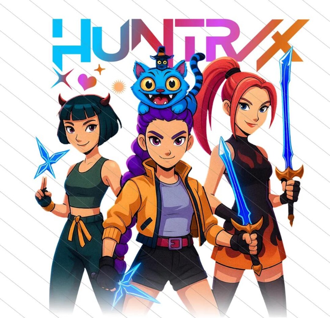 Buy Kpop Huntrix PNG, Demon Hunters PNG, Saja Girls PNG, Derpy Tiger ...