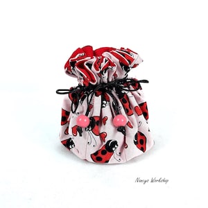 Drawstring Jewelry Pouch: Cotton Travel Organizer