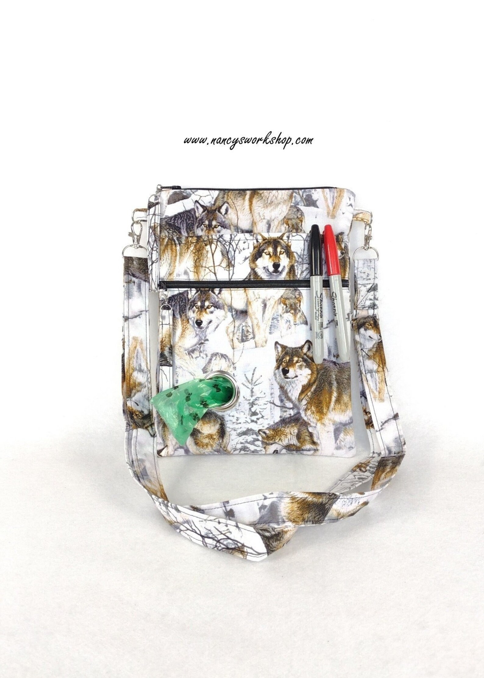 Dog Walking Bag Dog Walking Purse Cross Body Dog Walking Etsy