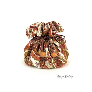 Drawstring Jewelry Pouch: Cotton Travel Organizer