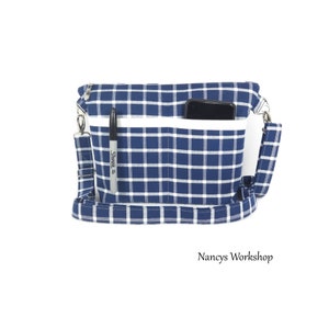 Woman&#39;s Cross Body Purse, Handmade Cross Body Purse, Fabric Cross Body Bag