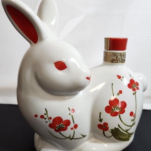Rare 1999 Suntory Zodiac Rabbit Decanter | Vintage Japanese Whisky Bottle | Year of the Rabbit Gift | Home Bar Decor | Free Shipping