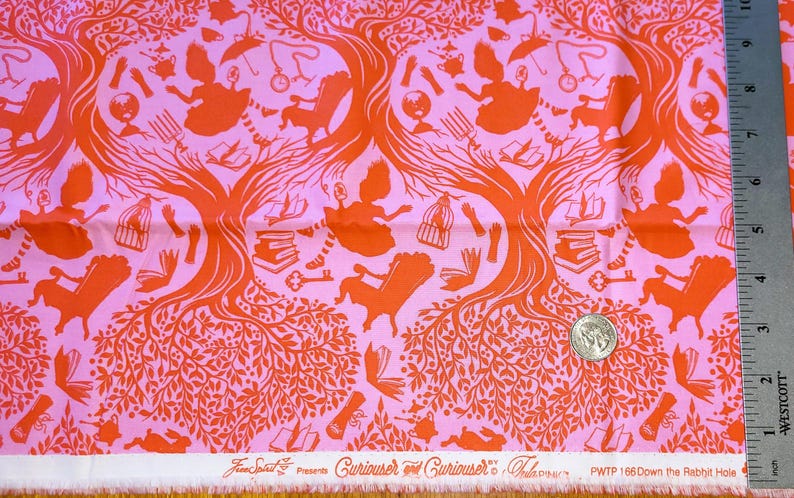 Tula Pink Rabbit Curiouser & Curiouser Down the Rabbit Hole by Tula Pink Cotton Fabric ...