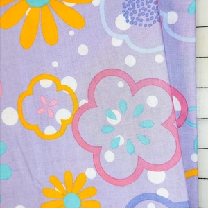 Lily & Loom CANDY Splash PURPLE Lilac Periwinkle Blooms Flowers Cotton Fabric Yardage Decor Apparel Spring Summer Quilting
