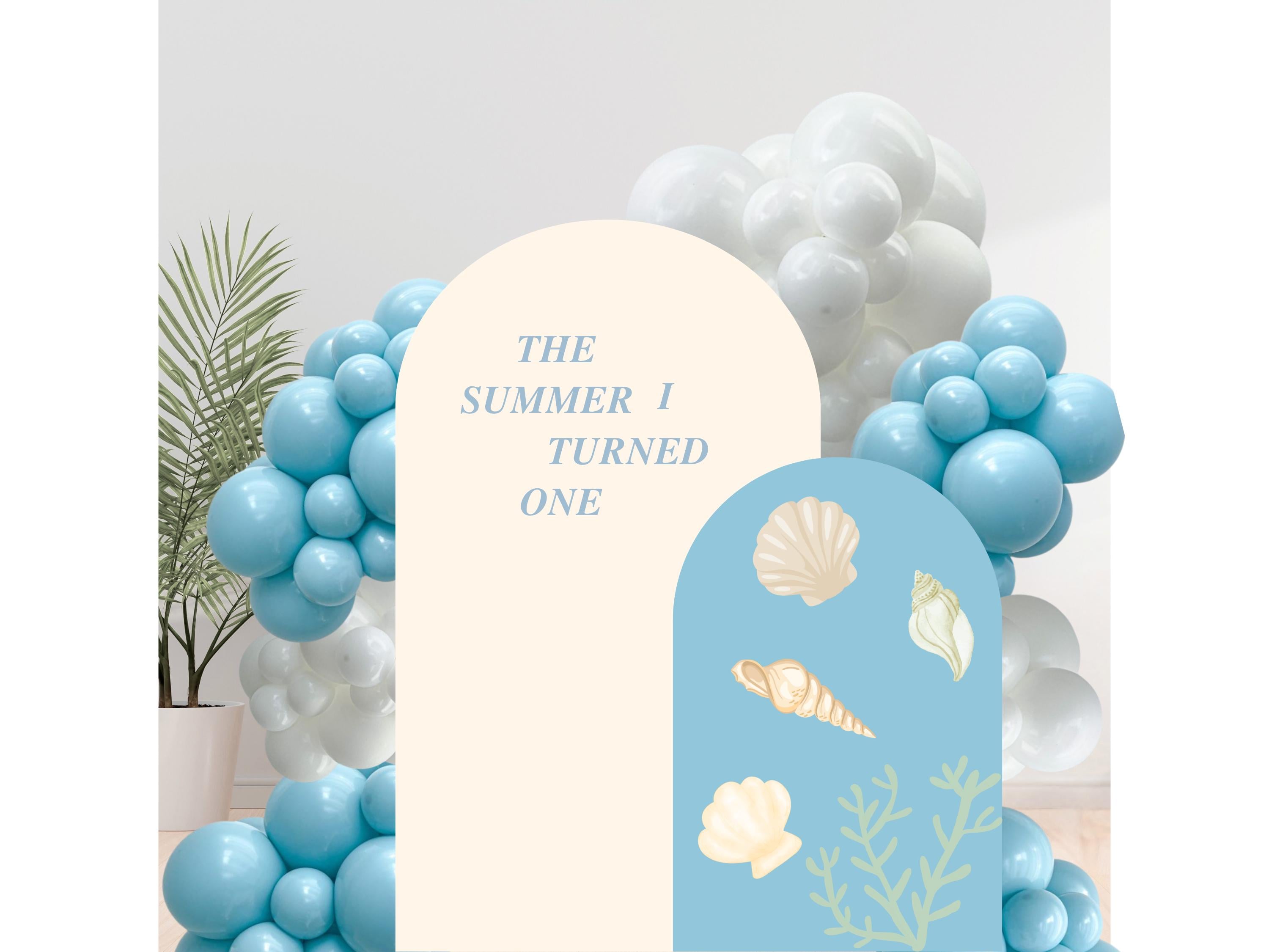 Personalized “The Summer I Turned One” Vinyl Decal – Custom Phrase for Balloon Arch, Acrylic Sign, or Wood Backdrop