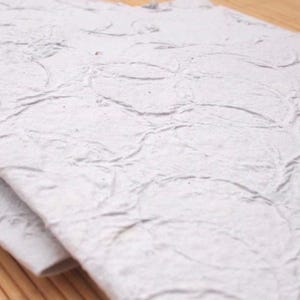 Handmade Texture Swirl Envelopes — Unique Natural Paper Design