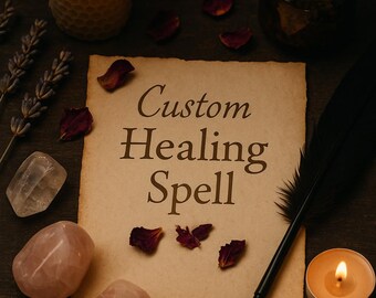 Custom Healing Spell – For Grief, Self-Worth, and Inner Peace | Personalized Ritual