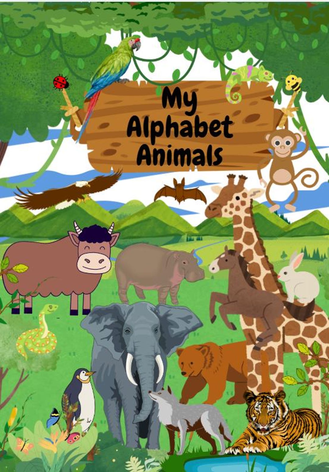 Alphabet Animals A to Z Learning Book 2 Animals 1
