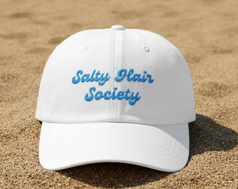 Embroidered Surf HatI Unisex Coastal Beach Salty Hair Society Baseball Dad Cap