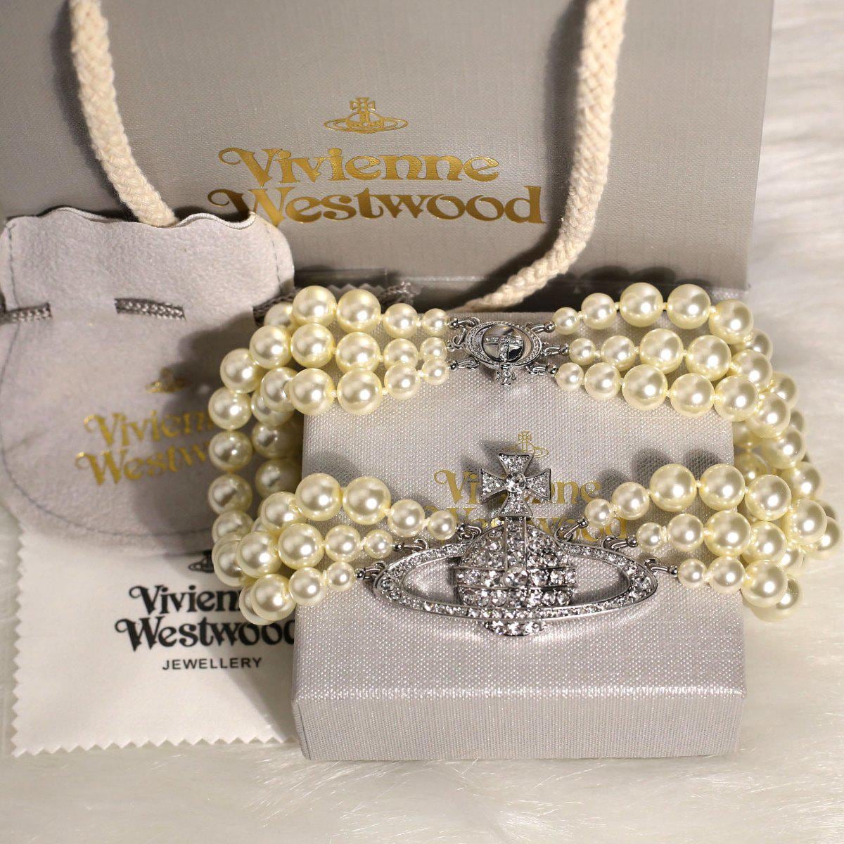 アクセサリー vintage Vivienne Westwood necklace Vivienne Westwood Big Vintage Style Floral Punk Pendant Necklace