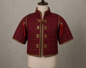 Witcher Gambeson Jacket - Medieval Padded Armor for LARP and Renaissance Faire - Quilted
