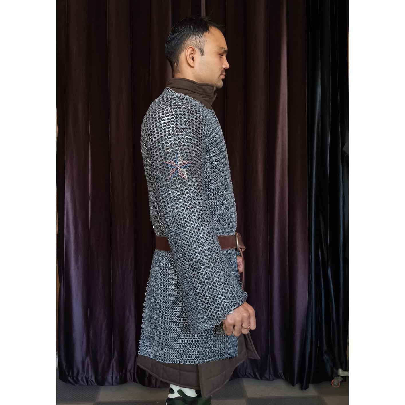 9mm Mild Steel Chainmail Hauberk – Flat Riveted Chainmail Armor ...