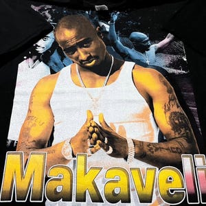 2Pac Shirt L Makaveli Tupac Shakur Raptee Boot Reprint All Eyez on Me New