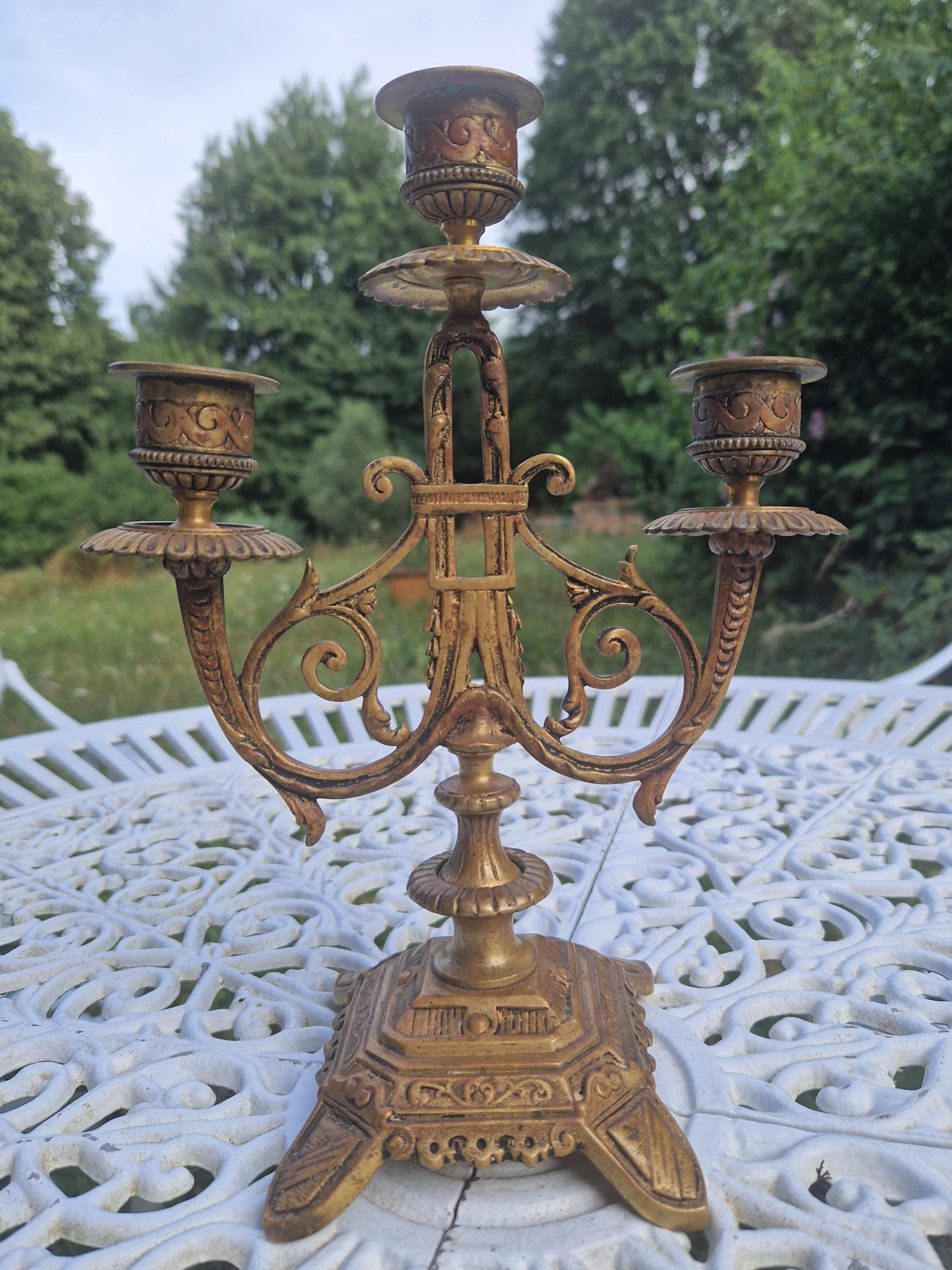 Candélabre 3 branches laiton | vente en ligne sur