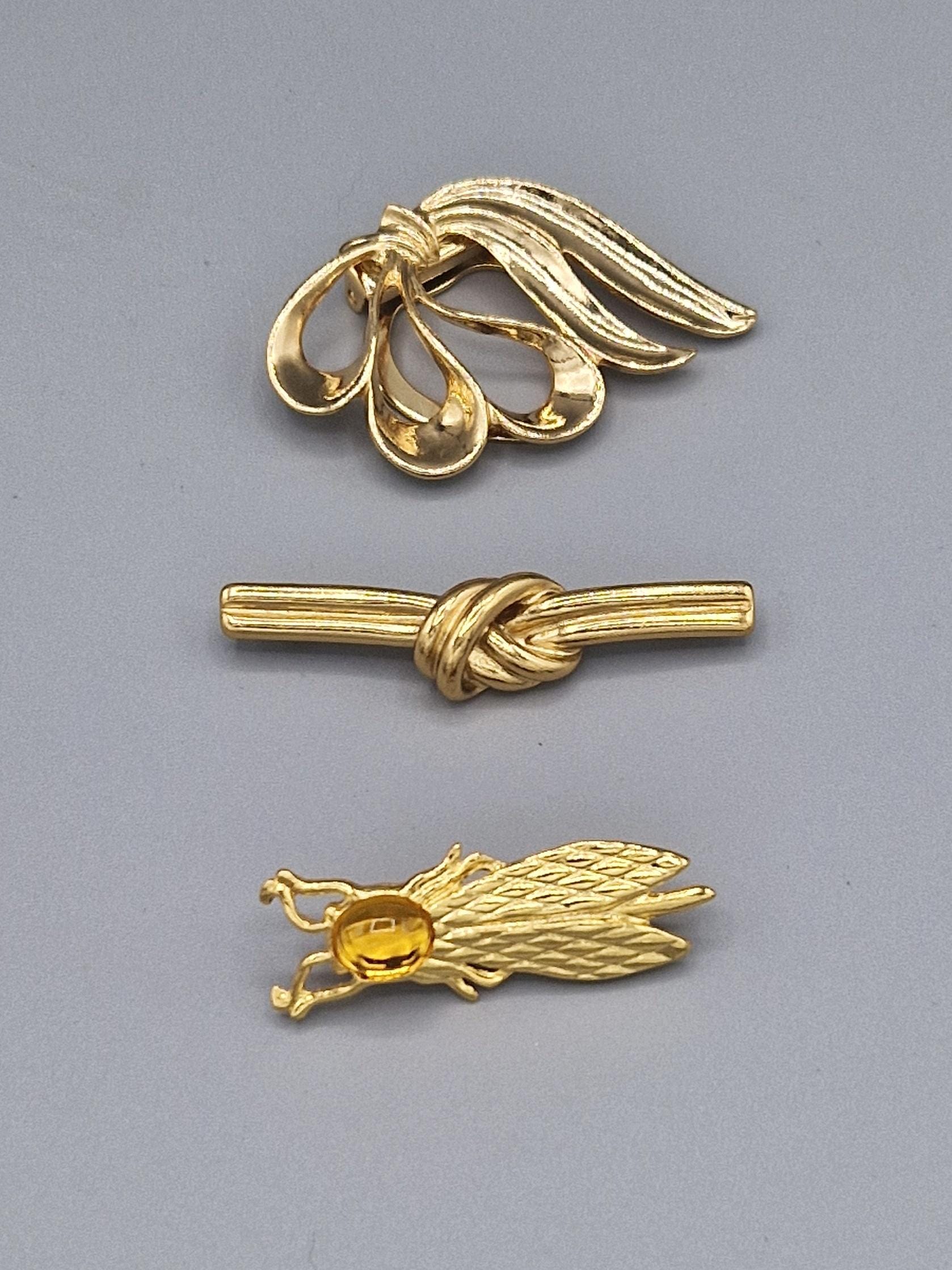Broche Vintage Yves Rocher Coeur Doré - Pièce de Collection