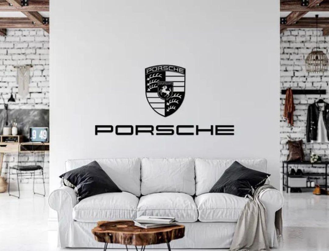 Porsche Wall Lettering & Crest Set – With Tape - Mounting Template - Etsy