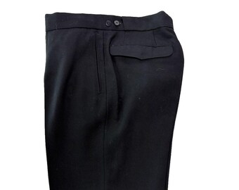 Gorgous VTG Men's 30's Wool Pant - Button Front - beautifully tailored - Ann D