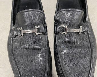 Salvatore Ferragamo Mens Size 11.5D Black Leather Single  display picture 2