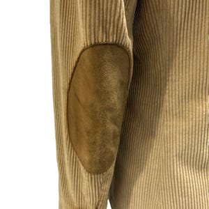 Blazer de pana color beige estilo preppy de Evan Picone, estilo vintage de los años 80. imagen 4