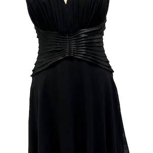 Sexy Vintage 90&#39;s Tadashi Black Silk Halter dress - 6