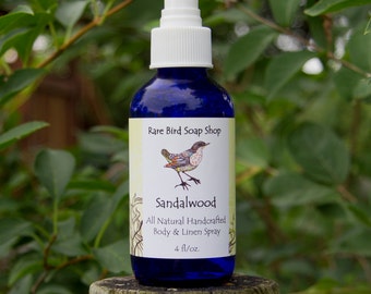 Sandalwood Body & Linen Spray: Body, Linen, Room Spray