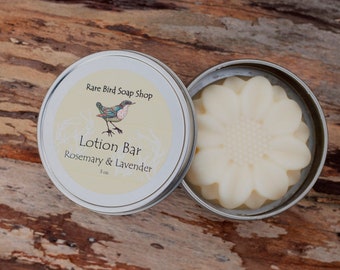 Lotion Bar-Rosemary & Lavender Lotion Bar with Shea Butter