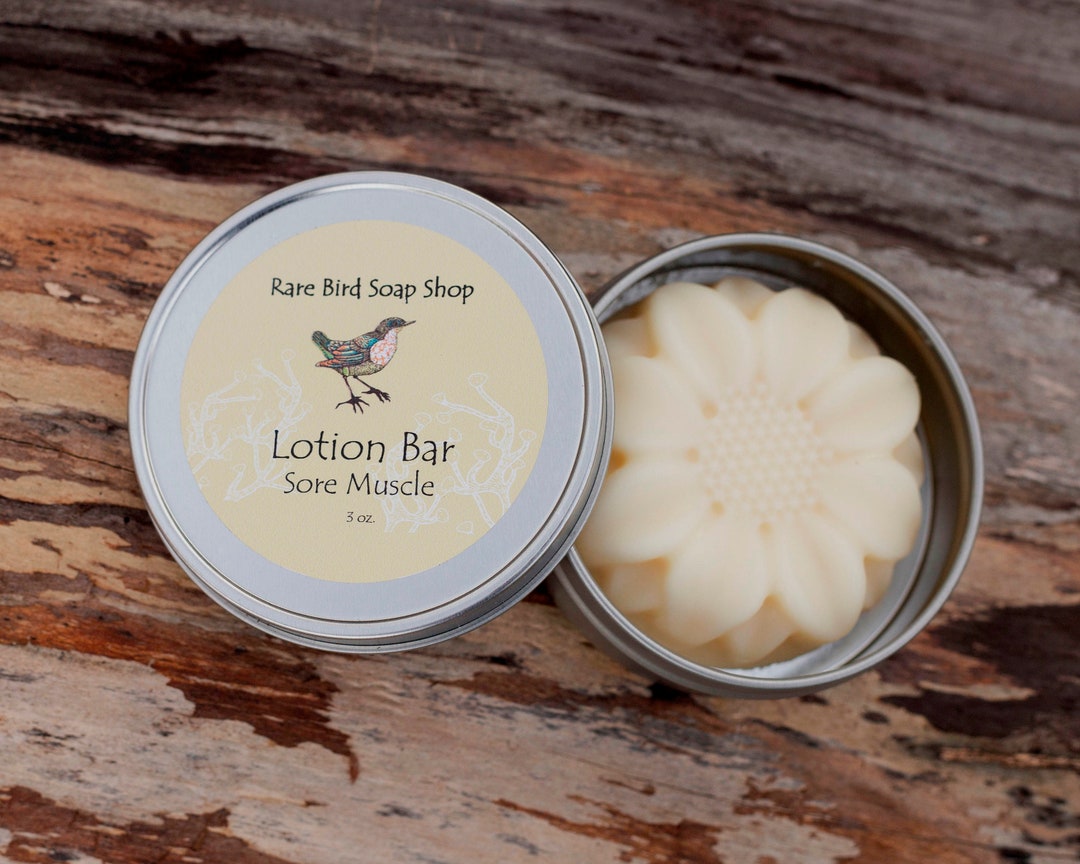 Lotion Barsore Muscle Lotion Bar With Shea Butter Etsy