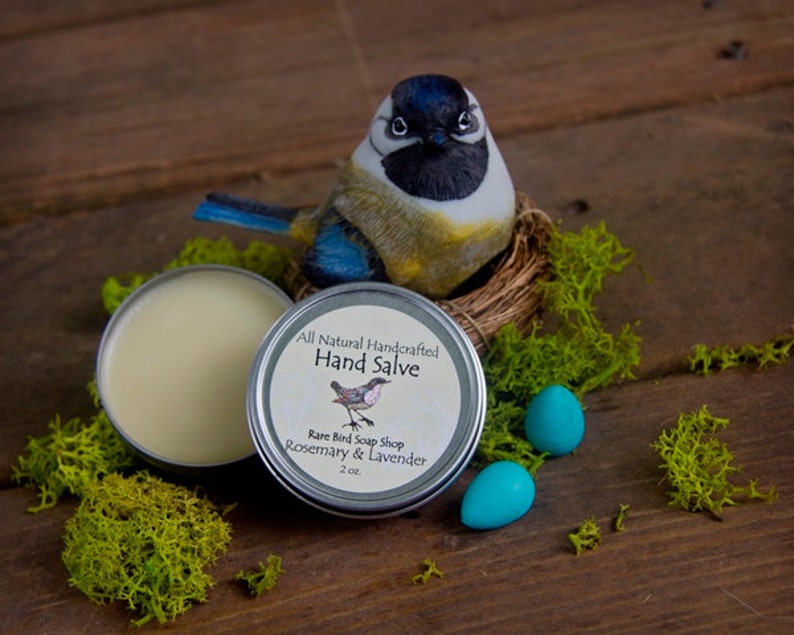 Rosemary & Lavender Hand Salve with Shea Butter image 1