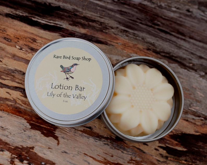 Lotion Bar-Lily of the Valley Lotion Bar with Shea Butter image 1