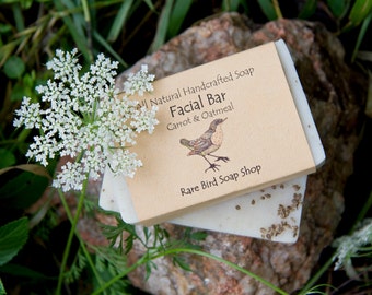 Carrot & Oatmeal Facial Soap: Sensitive Skin, Facial Soap, Vegan