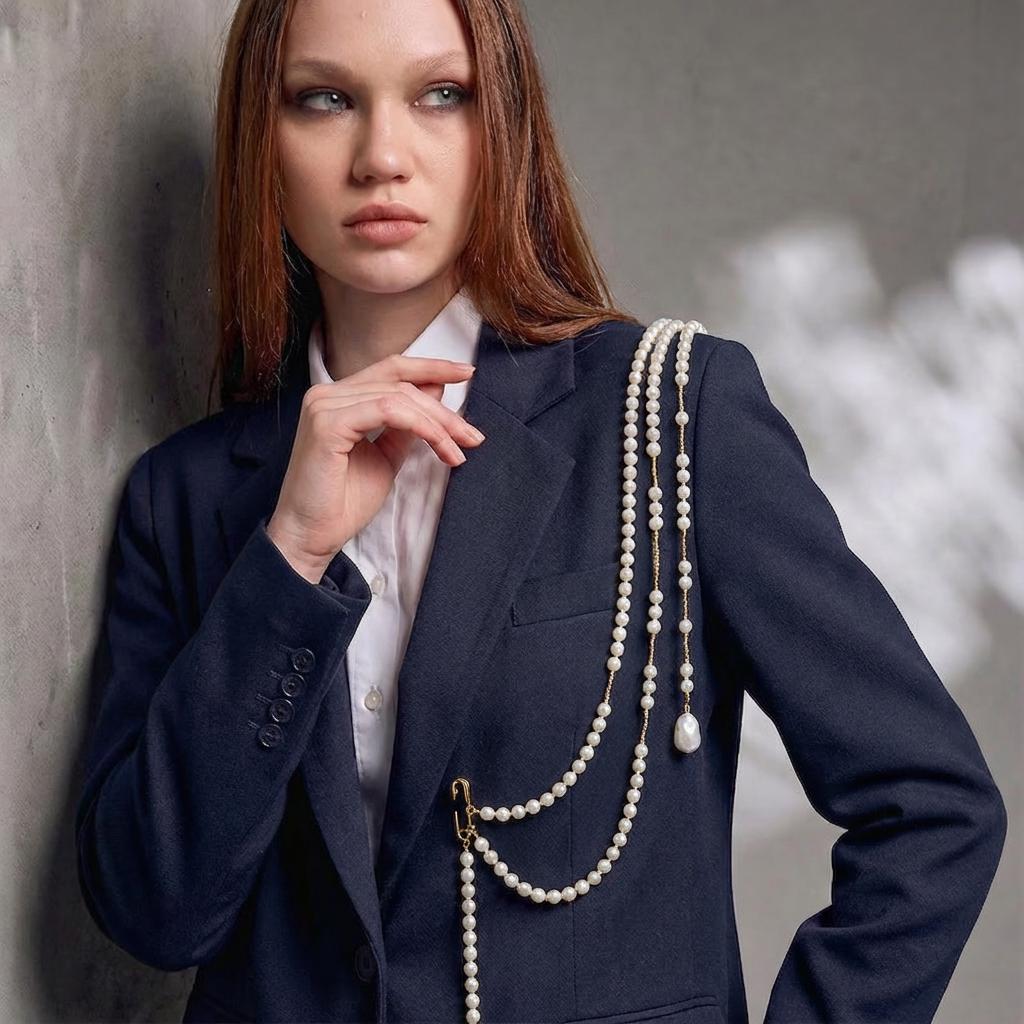 slim fit dress slacks Chanel 2008 Chain Tweed Dress