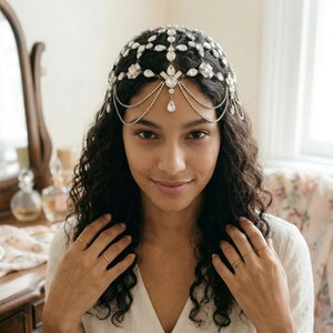 Bridal Head Chain Crystals - Etsy display picture 2