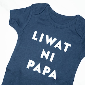 Liwat ni Papa Bodysuit | Filipino Bisaya Baby Onesie | 100% Organic Cotton | Pinoy Dad Baby Gift | Infant Clothing 0-12 Months