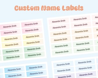 Custom Avatar Name Label: Personalized Name Stickers