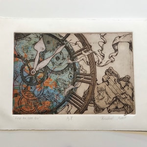 Passing Time, intaglio etching